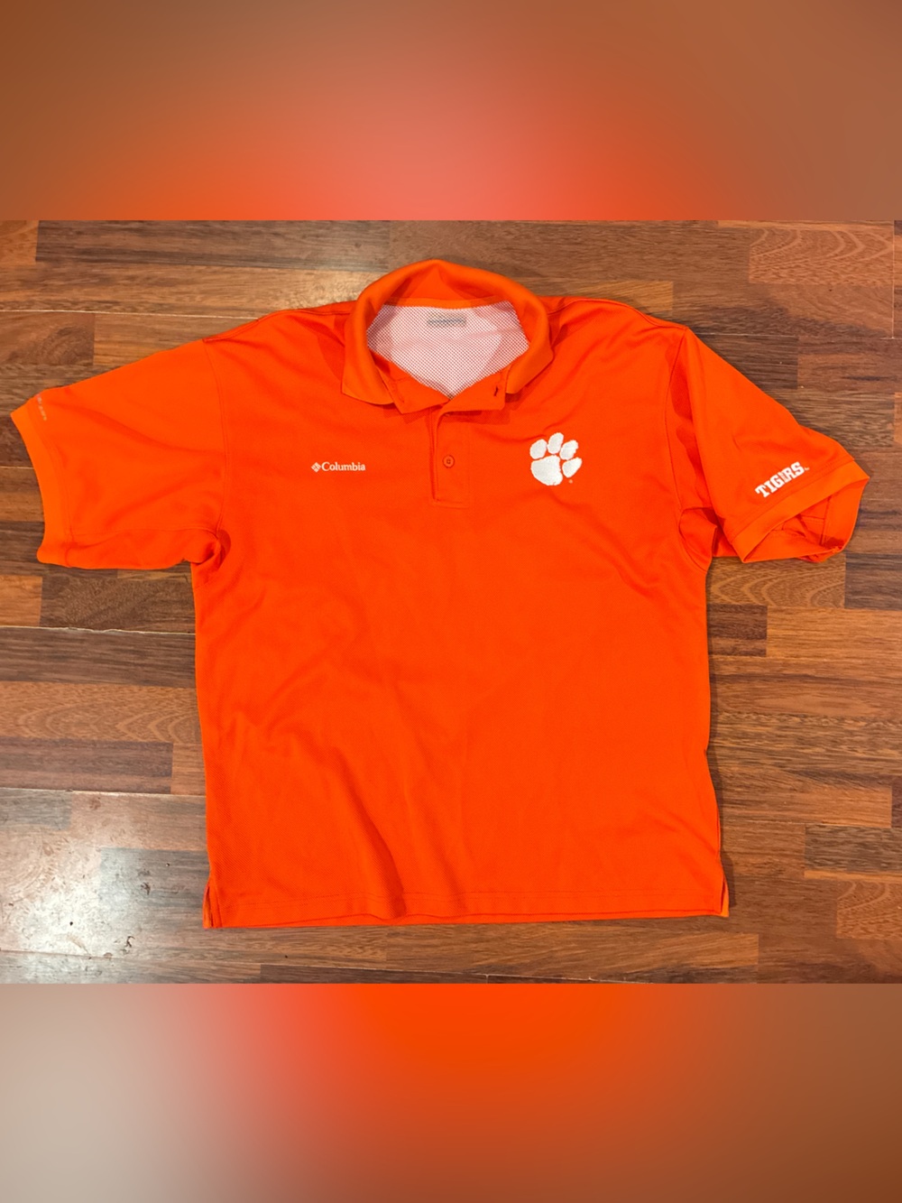Columbia Men's Orange Clemson Polo